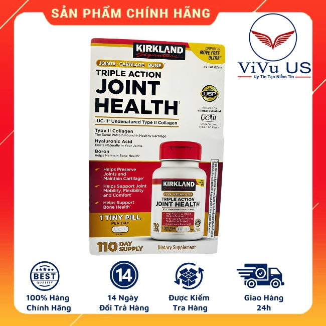 Viên bổ xương khớp Triple Action Joint Health 110 viên chính hãng