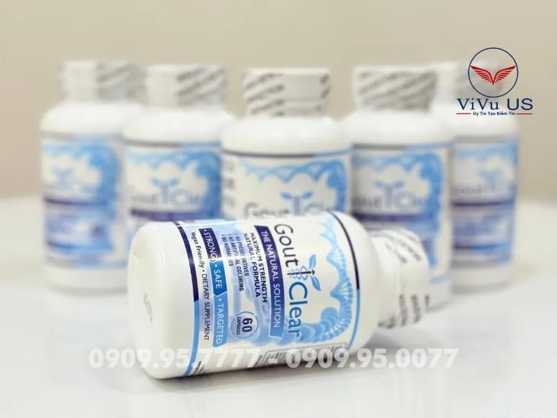 Viên Uống Gout Clear 60 Viên Hỗ Trợ Gout của Mỹ