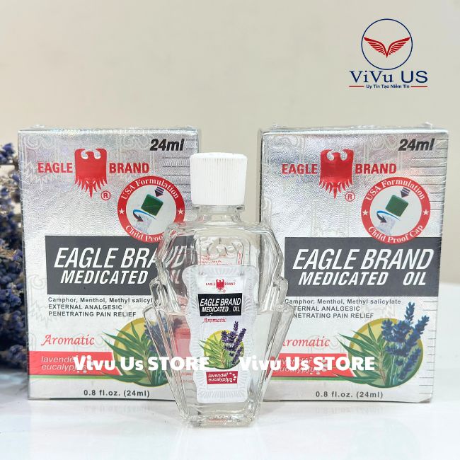 Dầu Trắng Con Ó Mỹ Eagle Brand Medicated Oil 24ml