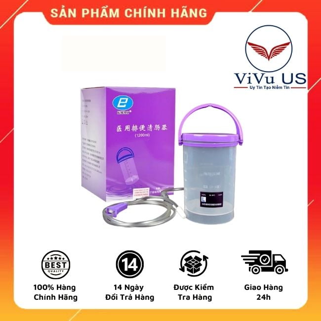Bình truyền dùng để thải độc cà phê Enema 1200ml