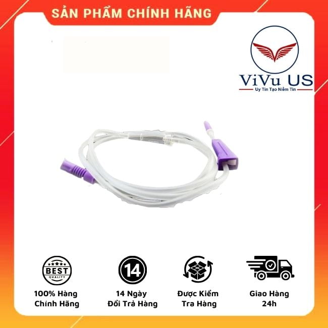 Bộ dây truyền dịch silicon Enema dài 1.2m hàng cao cấp