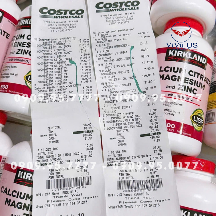 Canxi, Magie Kem Vitamin D3 Kirland