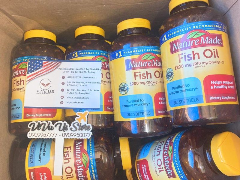 Nature Made Fish Oil 1200mg 300 Vien