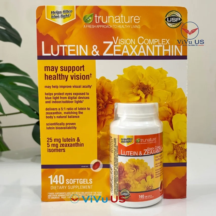 Trunature Vision Complex Lutein & Zeaxanthin 140 Viên Của Mỹ