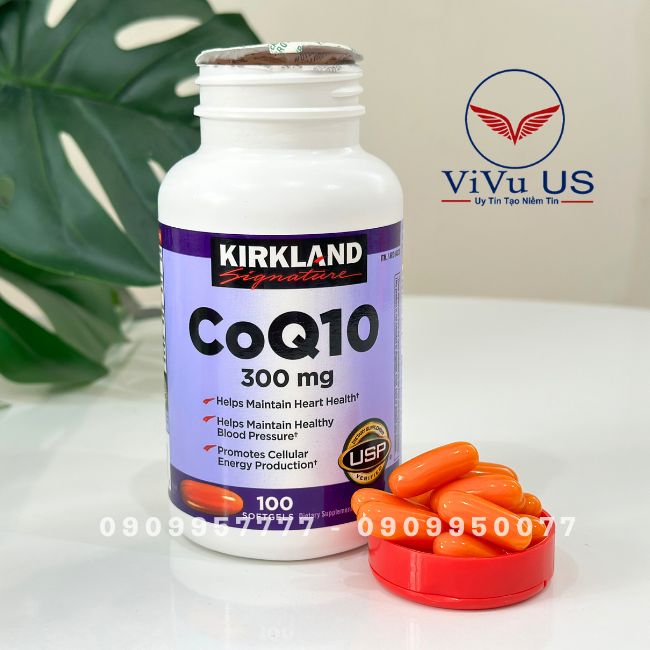 Vien Uong Bo Tium Mach Kirkland Coq10 300mg