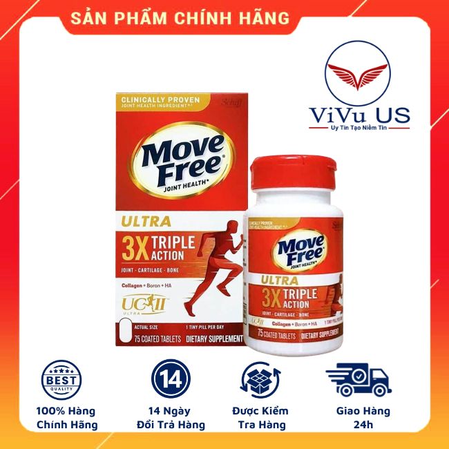 Viên Uống Giảm Các Cơn Đau Khớp Siêu Mạnh Schiff Move Free Ultra 75 Viên