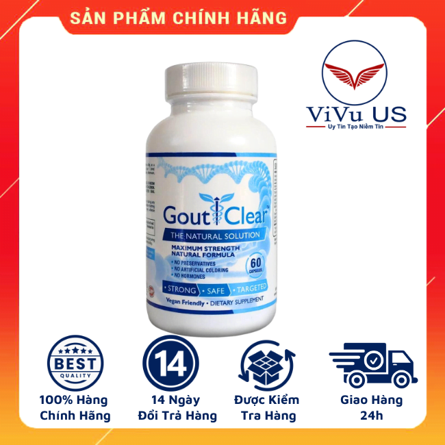 Viên uống Gout Clear 60 viên USA cao cấp