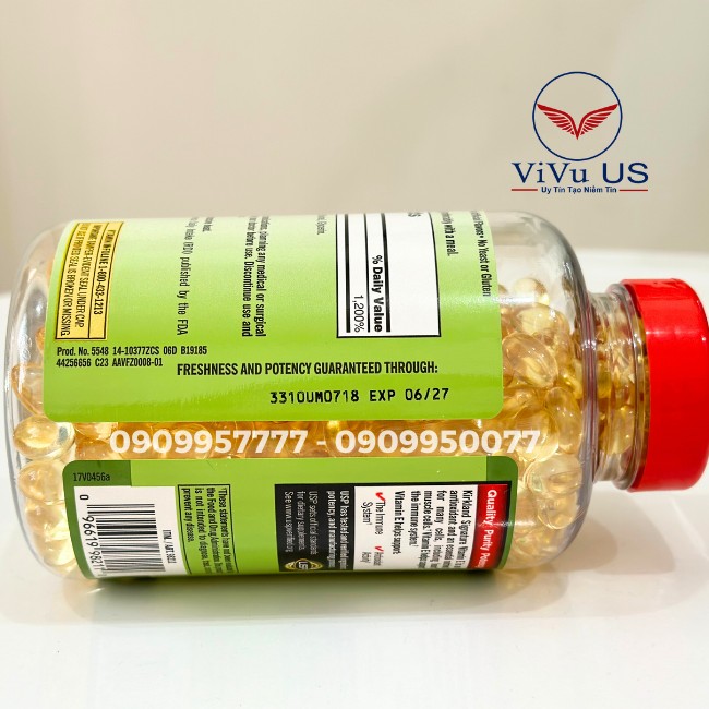 Han Su Dung Vitamin E Kirkland 400 Iu