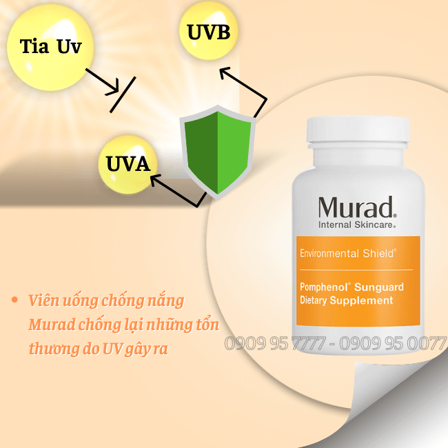Viên Uống Chống Nắng Murad Pomphenol Sunguard 60 Viên
