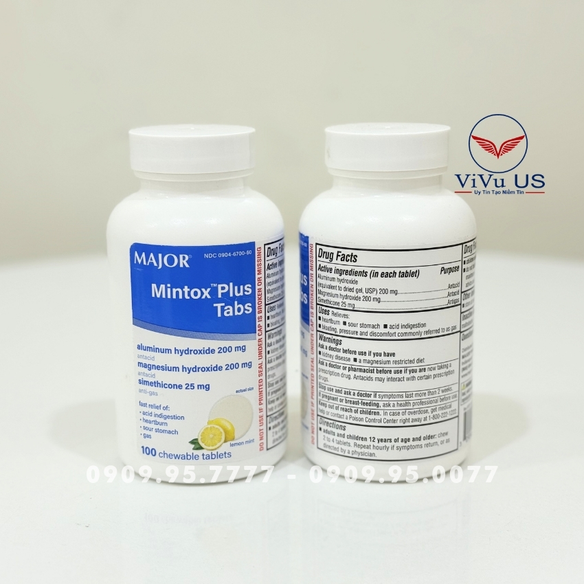Mặt Trước Và Mặt Sau Major Mintox Plus