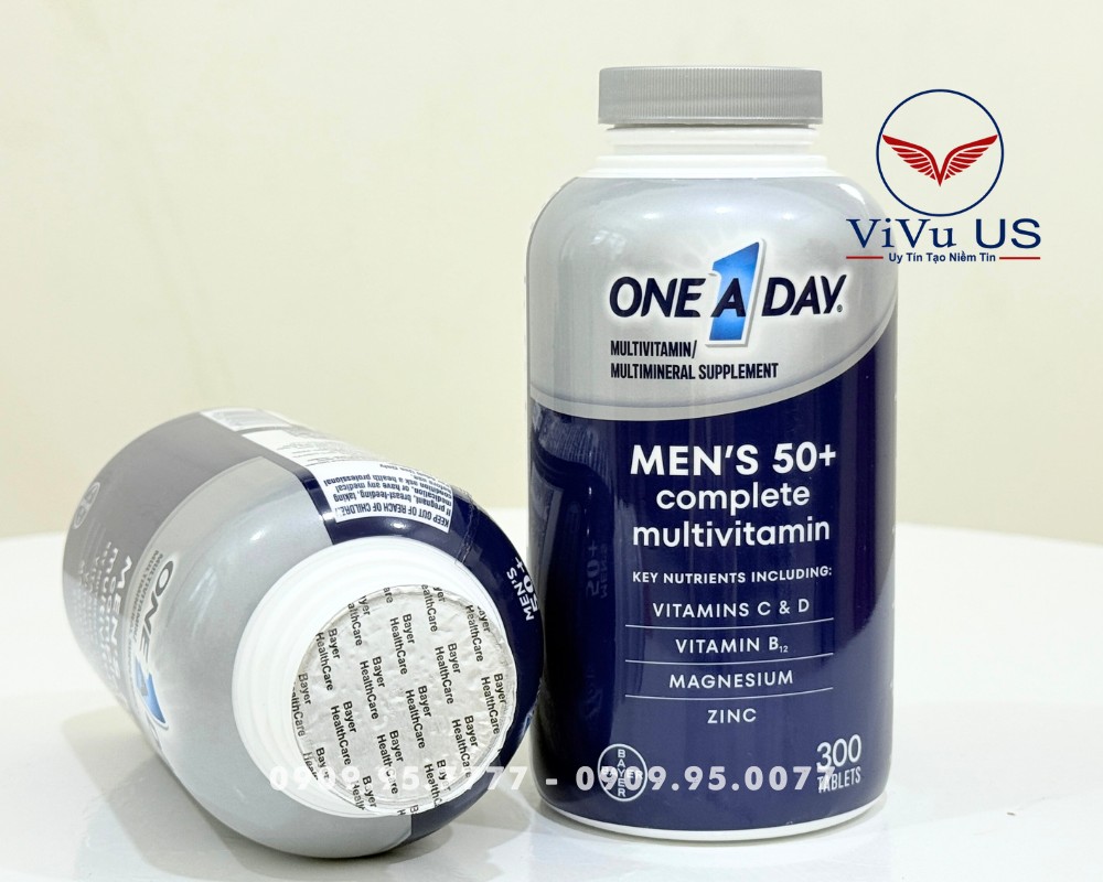 One A Day Men 50+ 300 Viên Của Mỹ. Mẫu Mới