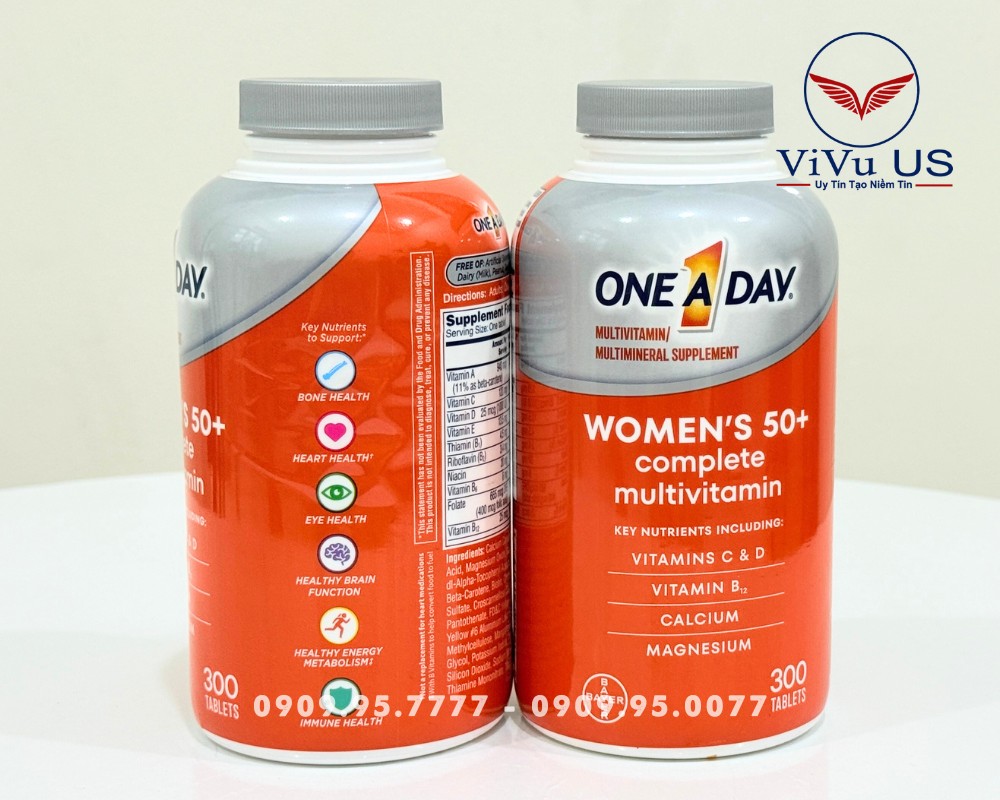 One A Day Women 50+ Mẫu Mới 2025
