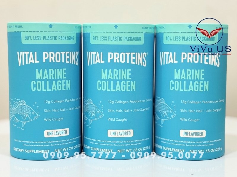 Collagen Thủy Phân Vital Proteins Marine Collagen 221g
