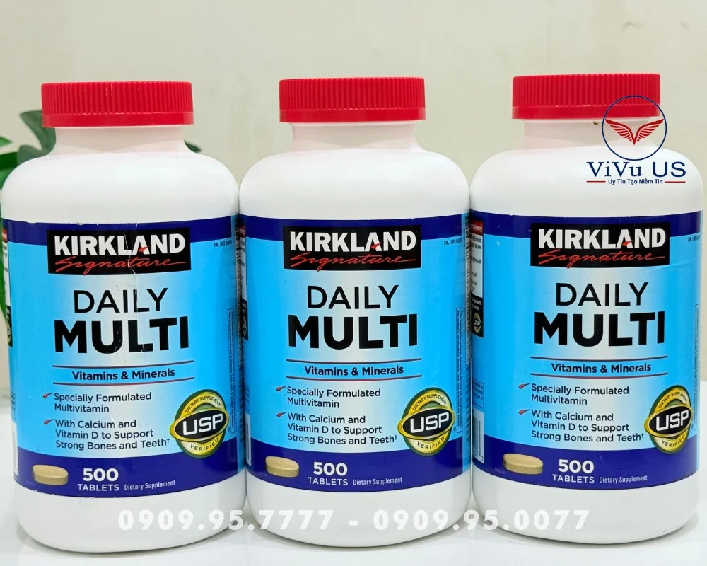 Viên Uống Vitamin Tổng Hợp Daily Multi Kirkland Chính Hãng