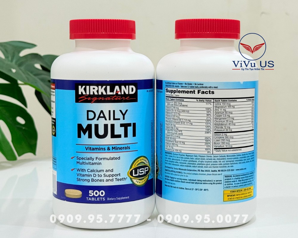Viên Uống Vitamin Tổng Hợp Daily Multi Kirkland