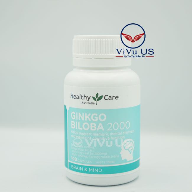 Ginkgo Biloba 2000Mg Healthy Care 100 Vien