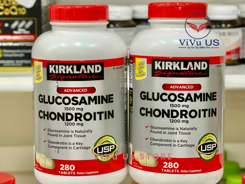 Viên Uống Glucosamine 1500Mg &Amp; Chondroitin 1200Mg 280 Viên ( Mẫu Mới ) 4 Glucosamine 1500Mg Chondroitin 1200Mg Mẫu Mới