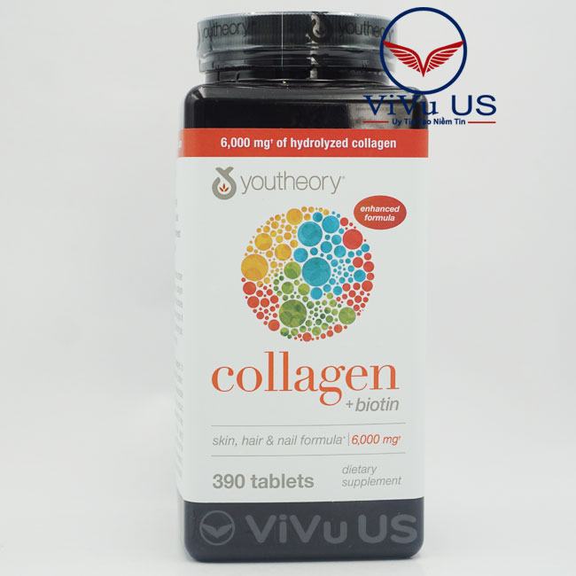 Collagen Youtheory 390 Viên Type 1 2 &Amp; 3