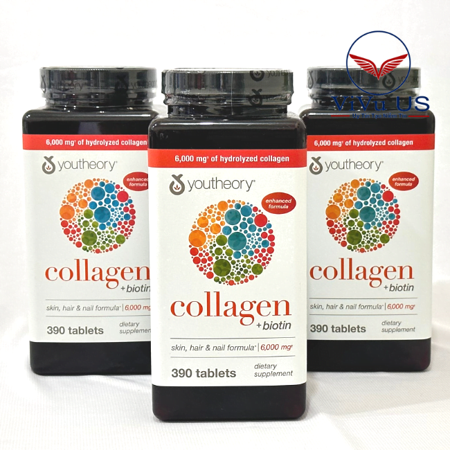 Collagen Youtheory 390 Viên Type 1 2 &Amp; 3 Của Mỹ (Mẫu Mới Nhất)