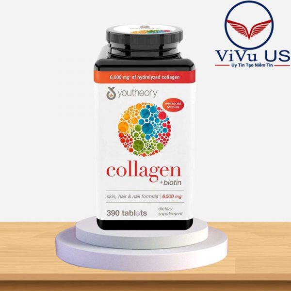 Collagen Youtheory Type 1, 2 &Amp; 3 Hỗ Trợ Trắng Da, Chống Lão Hóa Da, Trị Tàn Nhang, Bổ Xương Khớp 390 Viên Của Mỹ (Mẫu Mới Nhất 2020)