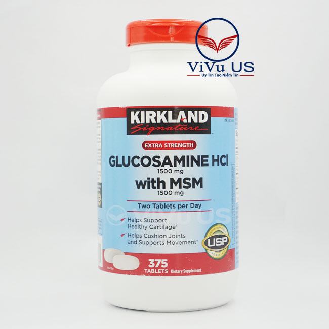 Glucosamine 375 Viên Hcl 1500Mg Kirkland