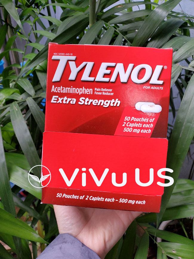 Tylenol Extra Strength 500Mg 100 Viên Mỹ