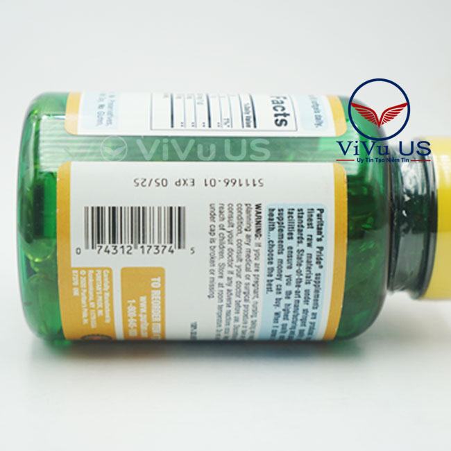 Viên Uống Tinh Dầu Hoa Anh Thảo Puritan'S Pride Evening Primrose Oil 120 Viên 13 Mã Vạch Puritan'S Pride Evening Primrose Oil 120 Viên