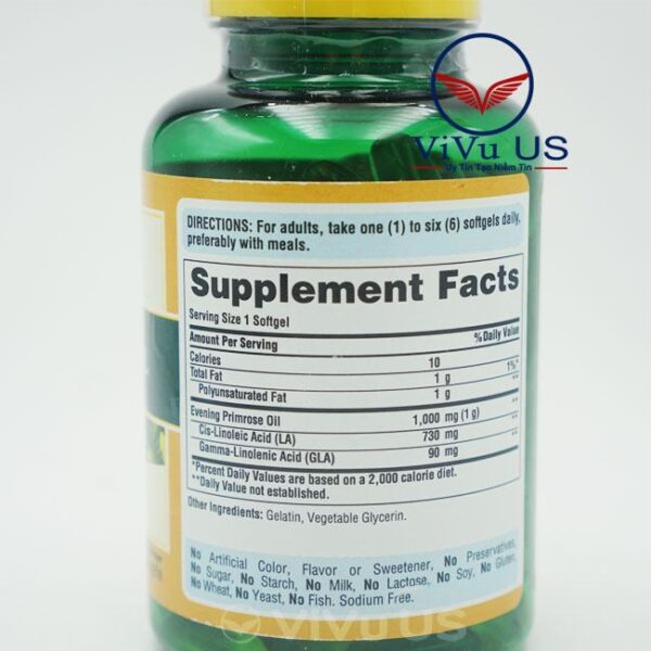 Thanh Phan Puritans Pride Evening Primrose Oil 120 Vien