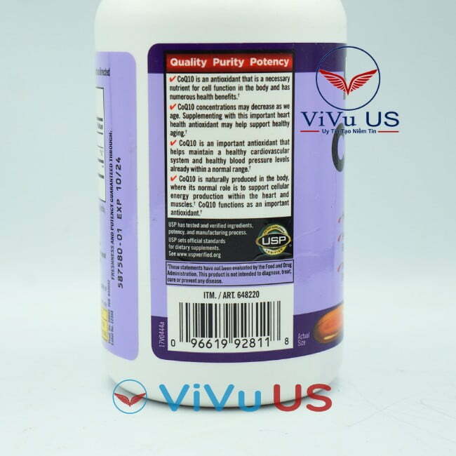 Viên Uống Bổ Tim Mạch Coq10 300Mg Kirkland Chính Hãng Của Mỹ 21 Ma Vach Coq10 300Mg Kirkland