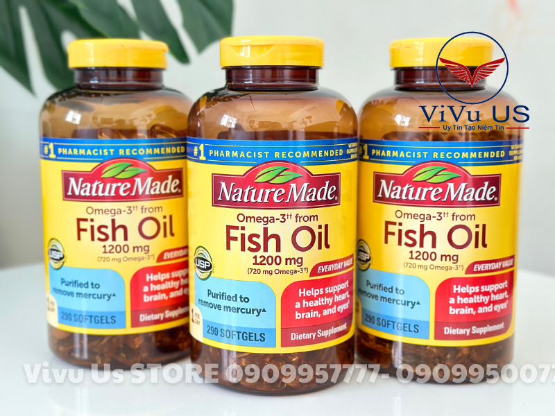 Nature Made Fish Oil 1200Mg 720Mg Omega-3 290 Vien