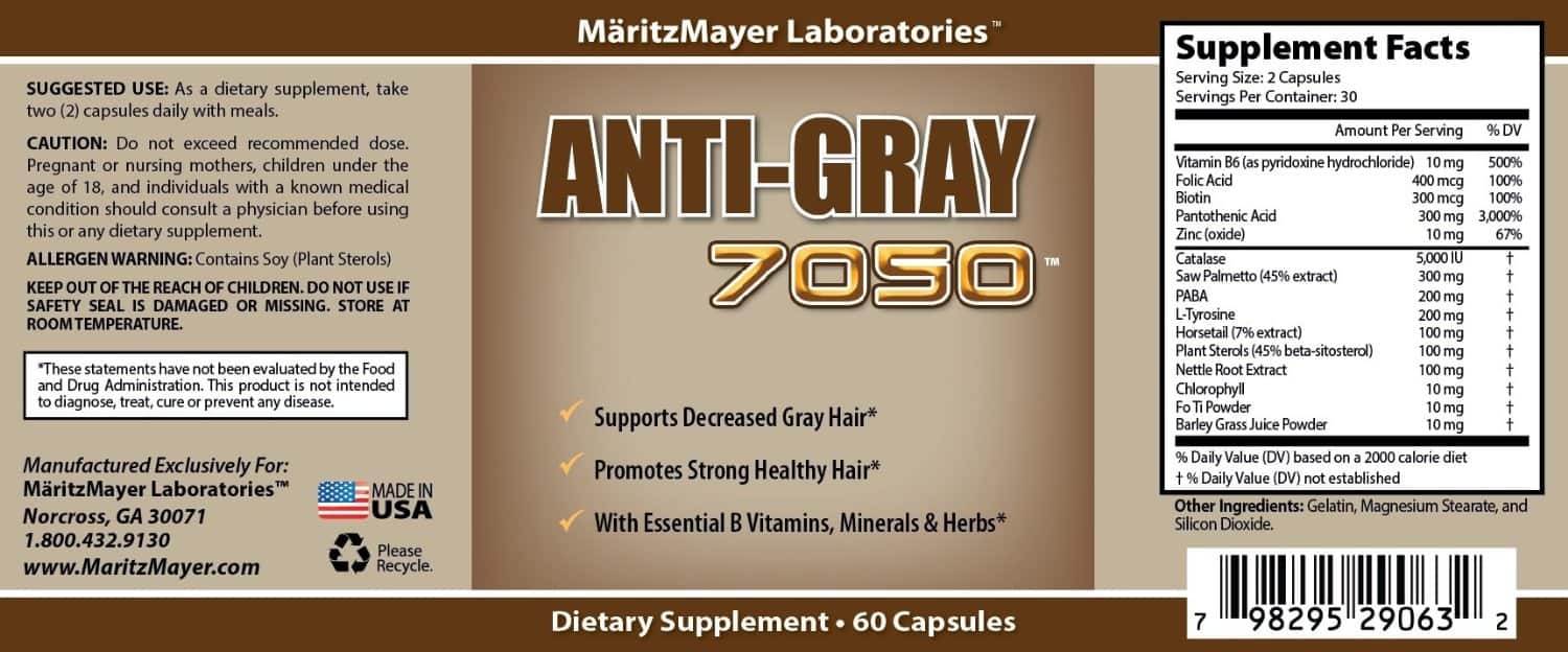 Review Anti Gray Hair 7050 60 Viên