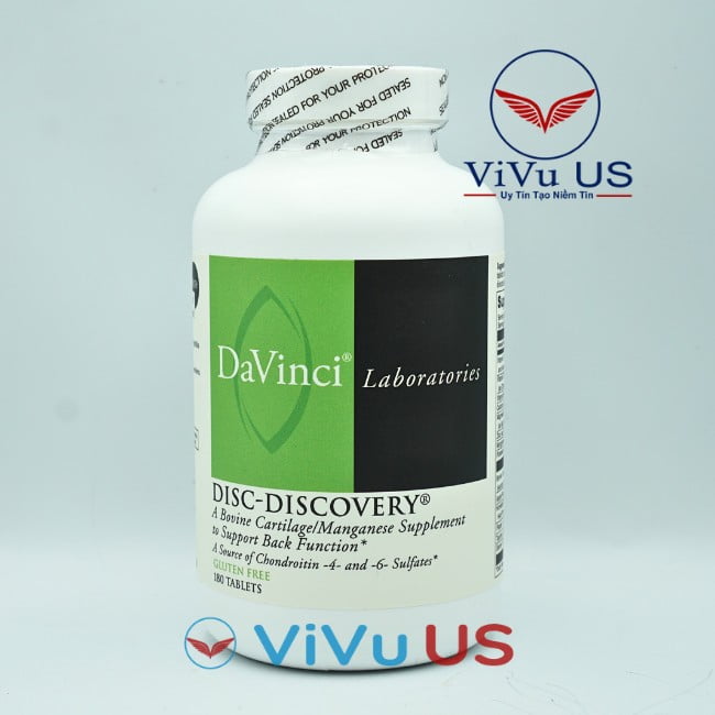 Viên Uống Hỗ Trợ Trị Đau Thoát Vị Đĩa Đệm Davinci Disc Discovery 180 Viên Của Mỹ 6 Davinci Disc Discovery