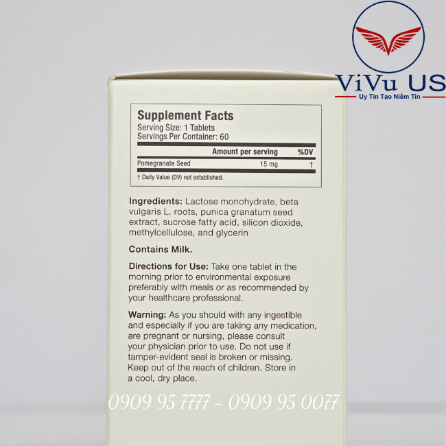 Viên Uống Chống Nắng Murad Pomphenol Sunguard 60 Viên 6 Thành Phần Viên Uống Murad