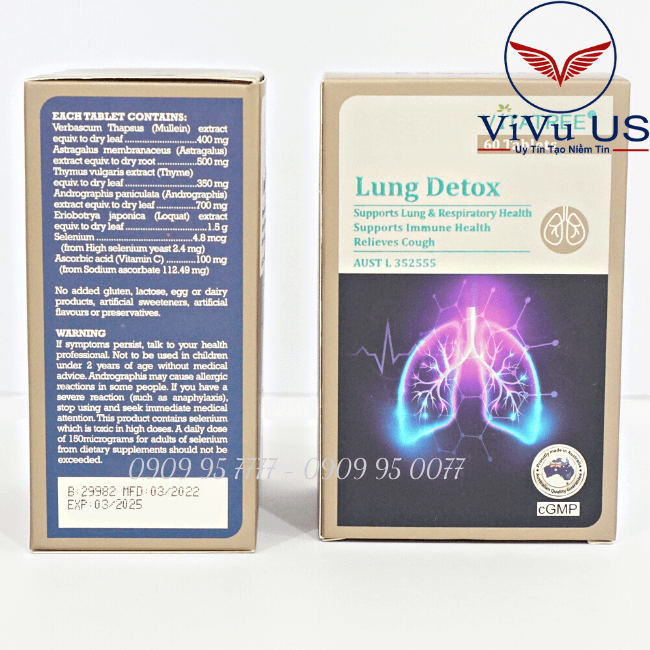 Viên Uống Thải Độc Phổi Vitatree Lung Detox 60 Viên Của Úc (2)
