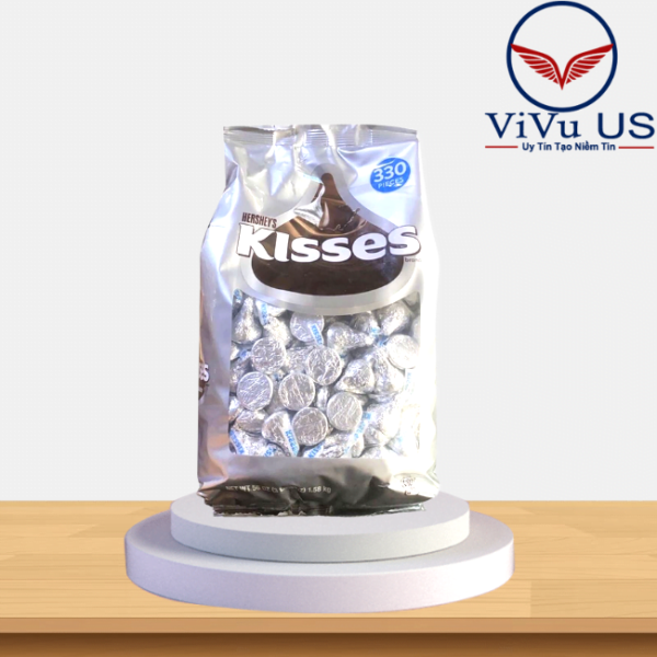 Kẹo Socola Hershey’s Kisses Milk Chocolate 330 Pieces 1.58Kg
