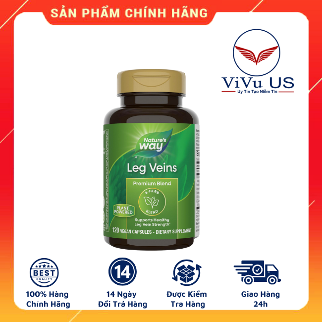 Natures Way Leg Veins 120 Vien Mau Moi