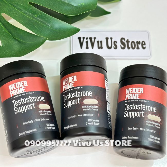 Vien Uong Weider Prime Testosterone Support 120 Vien