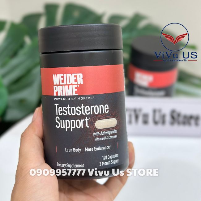 Weider Prime Testosterone Support 120 Vien