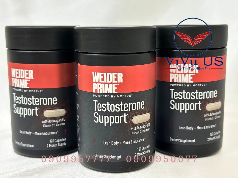 Weider Prime Testosterone Support 120 Vien
