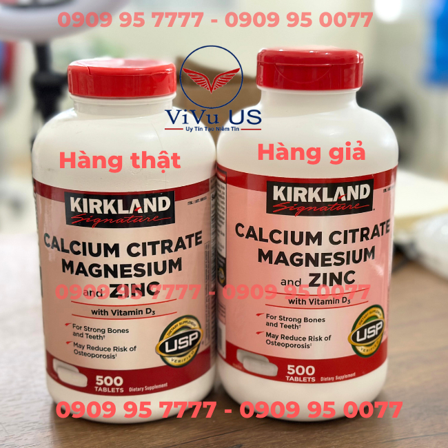 Cach Phan Biet Hang That Va Gia Calcium Citrate Magnesium And Zinc With Vitamin D3 Cua My