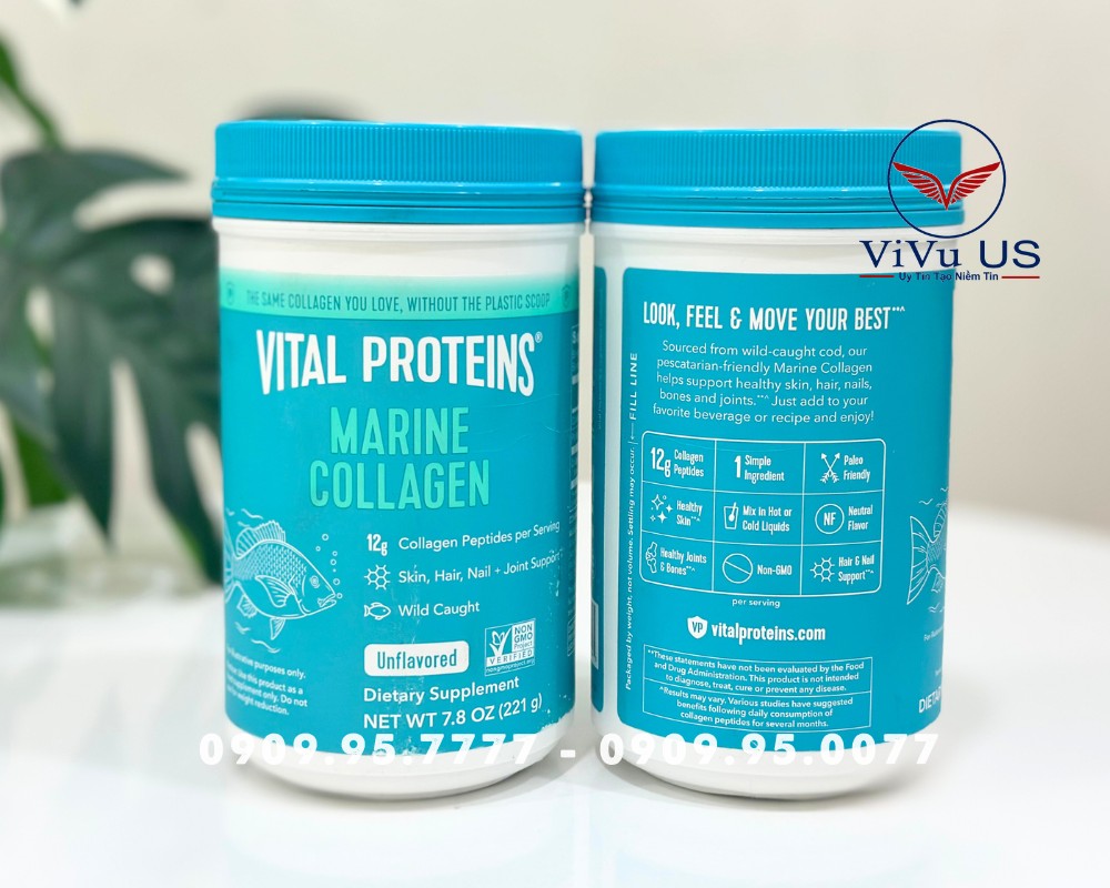Collagen thủy phân từ cá Vital Proteins Marine Collagen 221g 14 Vital Proteins Marine Collagen 221g