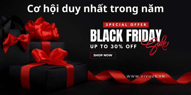 Black And Red Modern Black Friday Sale Outdoor Banner