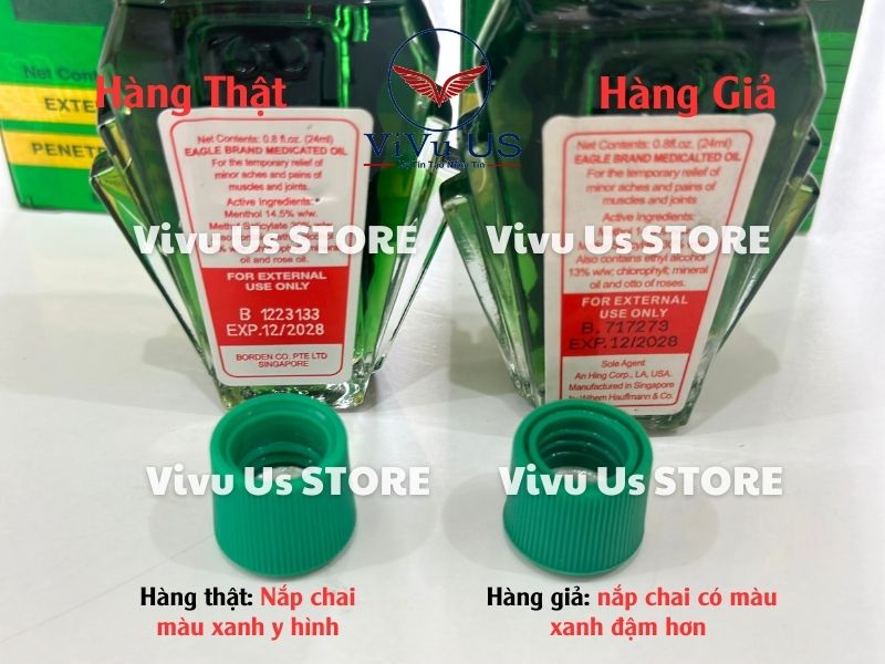 Dầu Xanh 2 Nắp Bên Trong Chai