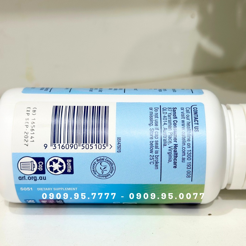 Viên Nhai Canxi + D3 Ostelin Úc 90 Viên Cho Bé Từ 2 Tuổi: Phát Triển Khỏe Mạnh, Vững Chãi Tương Lai 7 Mã Vạch Canxi D3 Ostelin Úc 90 Viên