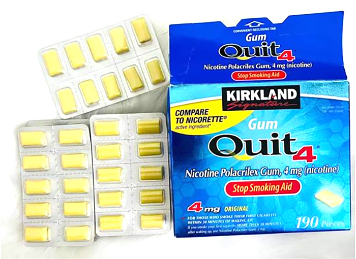 Keo Cai Thuoc La Kirkland Gum Quit 4mg Original Cua My Anh 0003