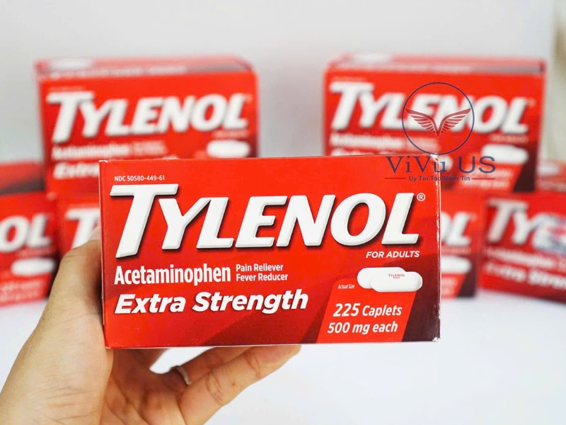 Viên Uống Giảm Đau, Hạ Sốt Tylenol Extra Strength 500mg 225 Viên Của Mỹ: Giải Pháp Nhanh Chóng Cho Cơn Đau & Sốt 3 Tylenol Extra Strength 500mg 225 Viên Cua My