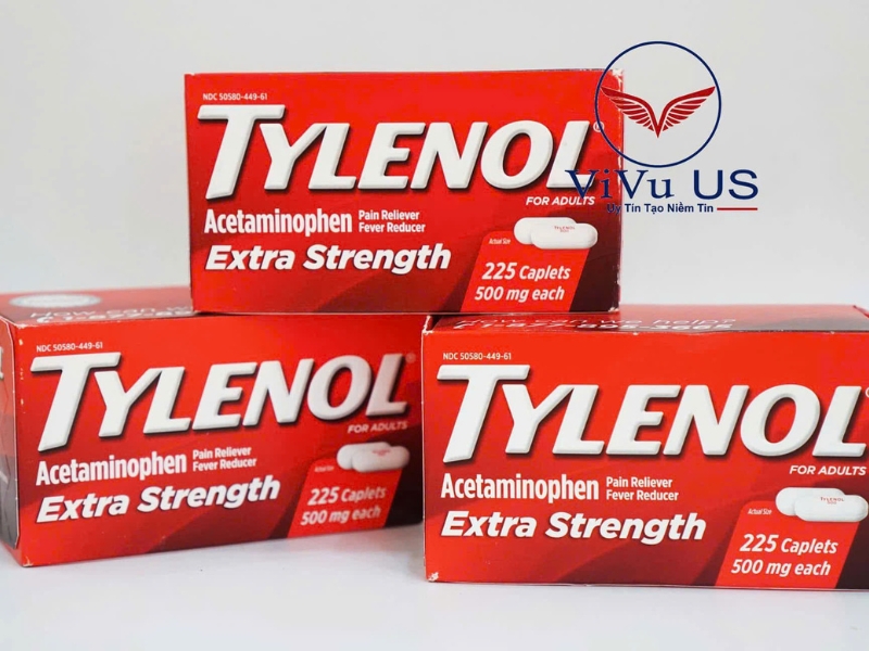 Viên Uống Giảm Đau, Hạ Sốt Tylenol Extra Strength 500mg 225 Viên Của Mỹ: Giải Pháp Nhanh Chóng Cho Cơn Đau & Sốt 2 Tylenol Extra Strength 500mg 225 Viên