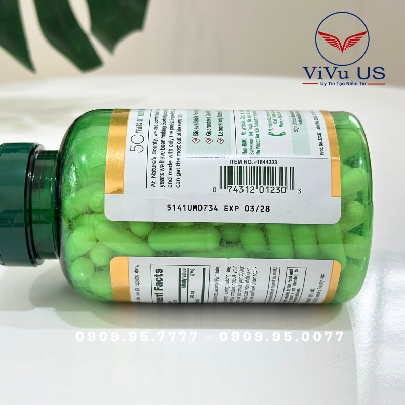 Viên Uống Magnesium Glycinate Nature’s Bounty 240mg: Bí Quyết Vàng Cho Giấc Ngủ Sâu và Tinh Thần Thư Thái 13 Mã Vạch Viên Uống Magnesium Glycinate Nature Bounty 240mg