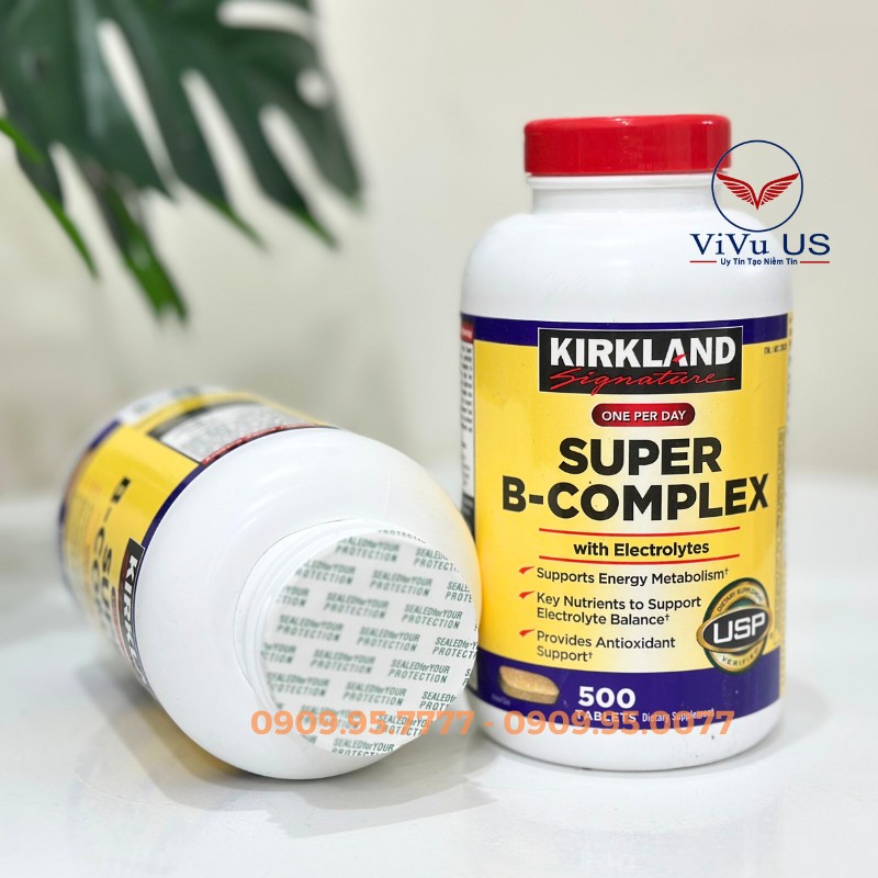 Vitamin B Tổng Hợp Kirkland Super B-Complex: "Nhà Máy Năng Lượng" Toàn Diện Cho Sức Khỏe Từ Mỹ 3 Vitamin B Tổng Hợp Kirkland Super B Complex Chính Hãng
