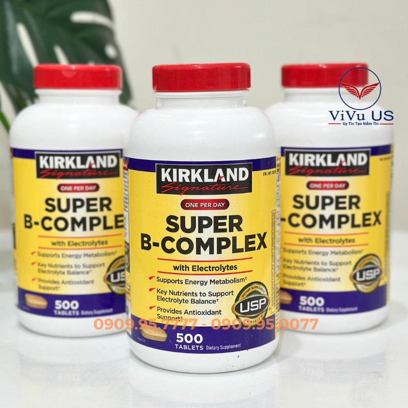 Vitamin B Tổng Hợp Kirkland Super B-Complex: "Nhà Máy Năng Lượng" Toàn Diện Cho Sức Khỏe Từ Mỹ 2 Vitamin B Tổng Hợp Kirkland Super B Complex